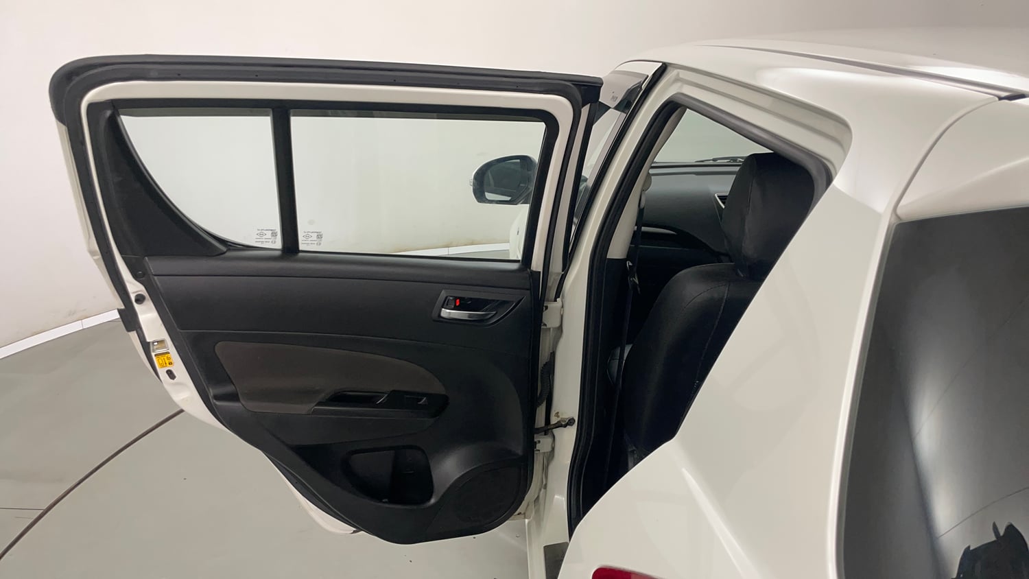 Used 2013 Maruti Suzuki Swift VXi Petrol Manual interior LEFT REAR DOOR OPEN VIEW