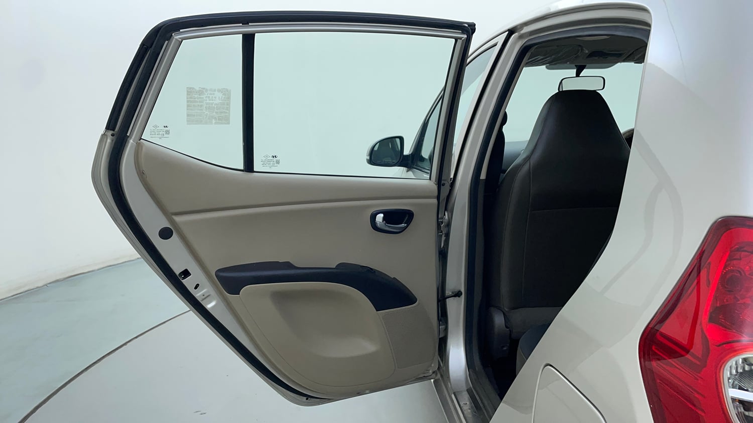 Used 2013 Hyundai i10 Sportz 1.2 Kappa2 Petrol Manual interior LEFT REAR DOOR OPEN VIEW