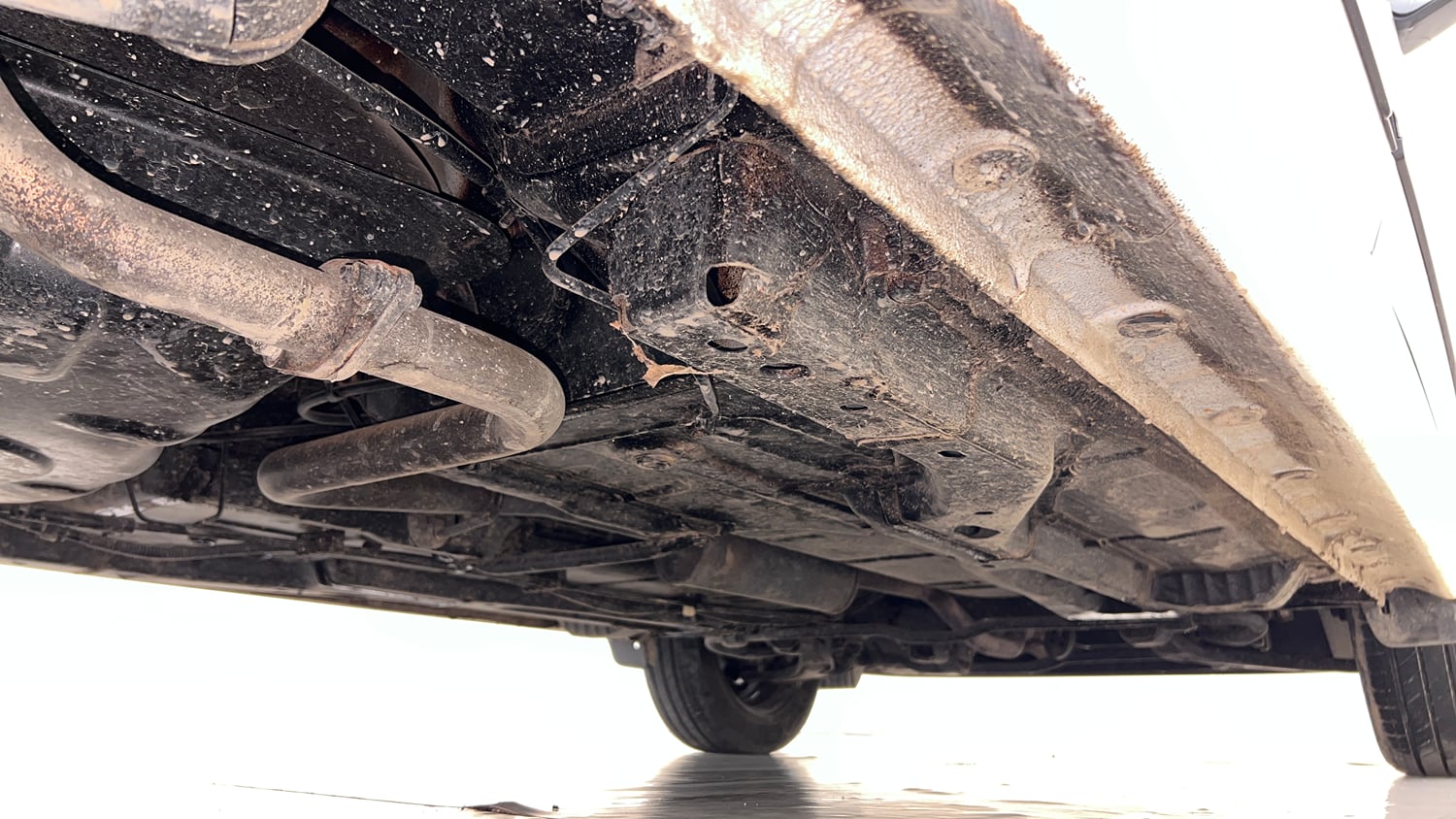 Used 2025 Tata Tiago XTA Petrol Automatic extra REAR RIGHT UNDERBODY VIEW