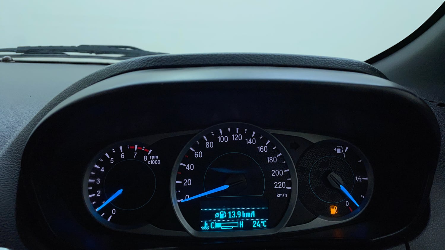 Used 2021 Ford Freestyle Titanium Plus 1.2 Ti-VCT Petrol Manual interior CLUSTERMETER VIEW