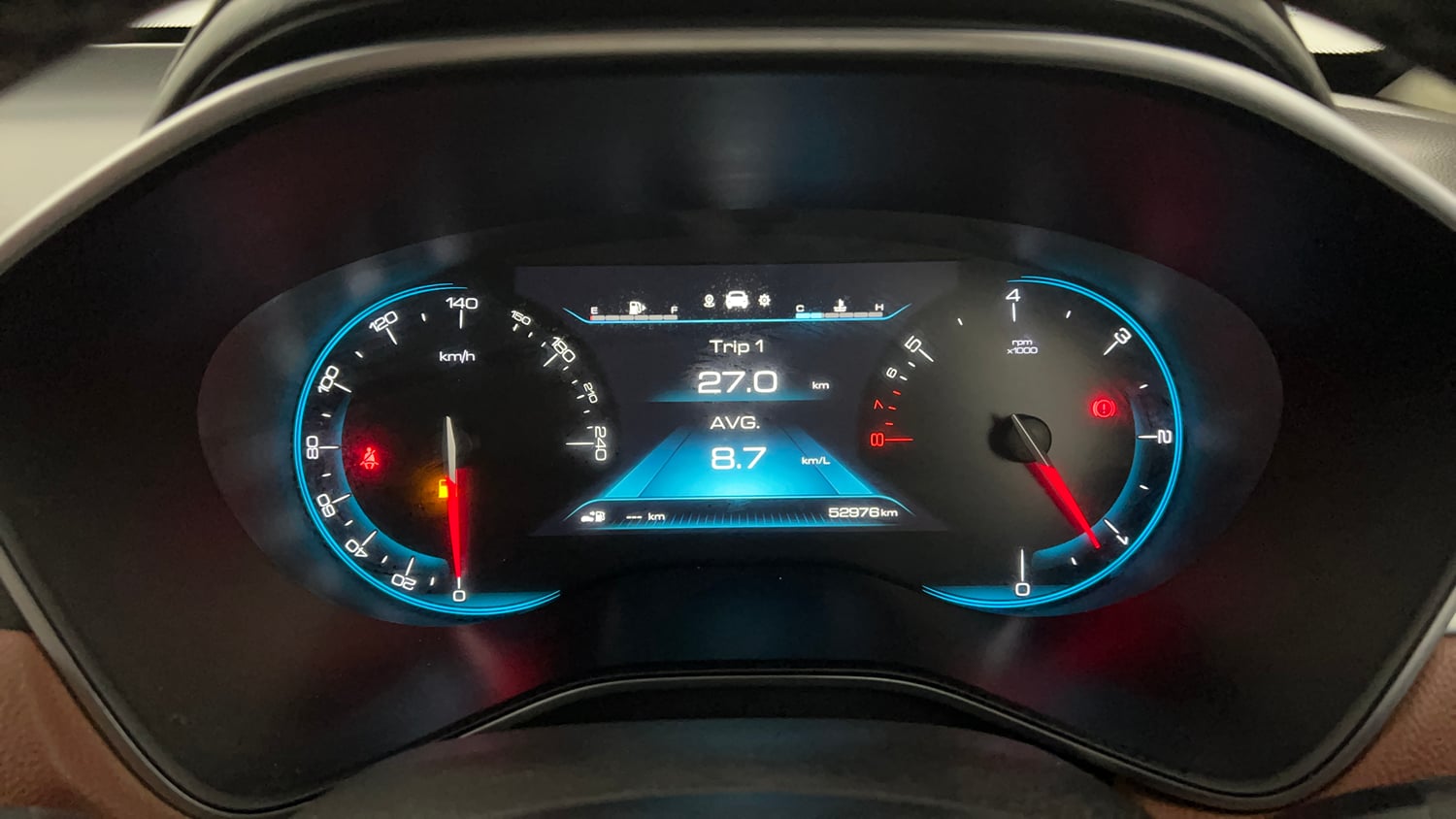 Used 2020 MG Motors Hector Plus Sharp 2.0 Diesel Diesel Manual interior CLUSTERMETER VIEW