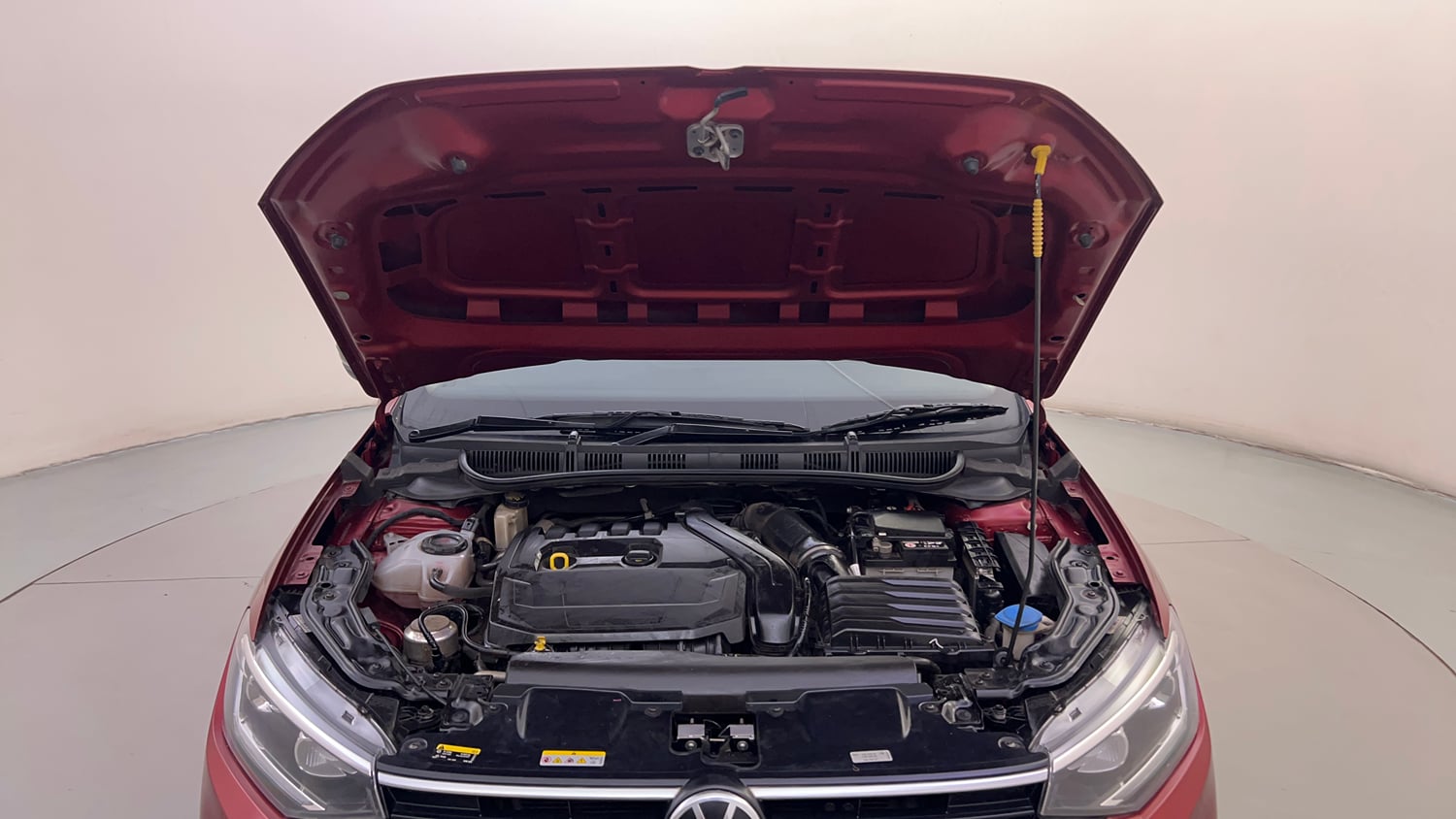 Used 2024 Volkswagen Virtus GT Plus 1.5 TSI EVO DSG Petrol Automatic engine ENGINE & BONNET OPEN FRONT VIEW
