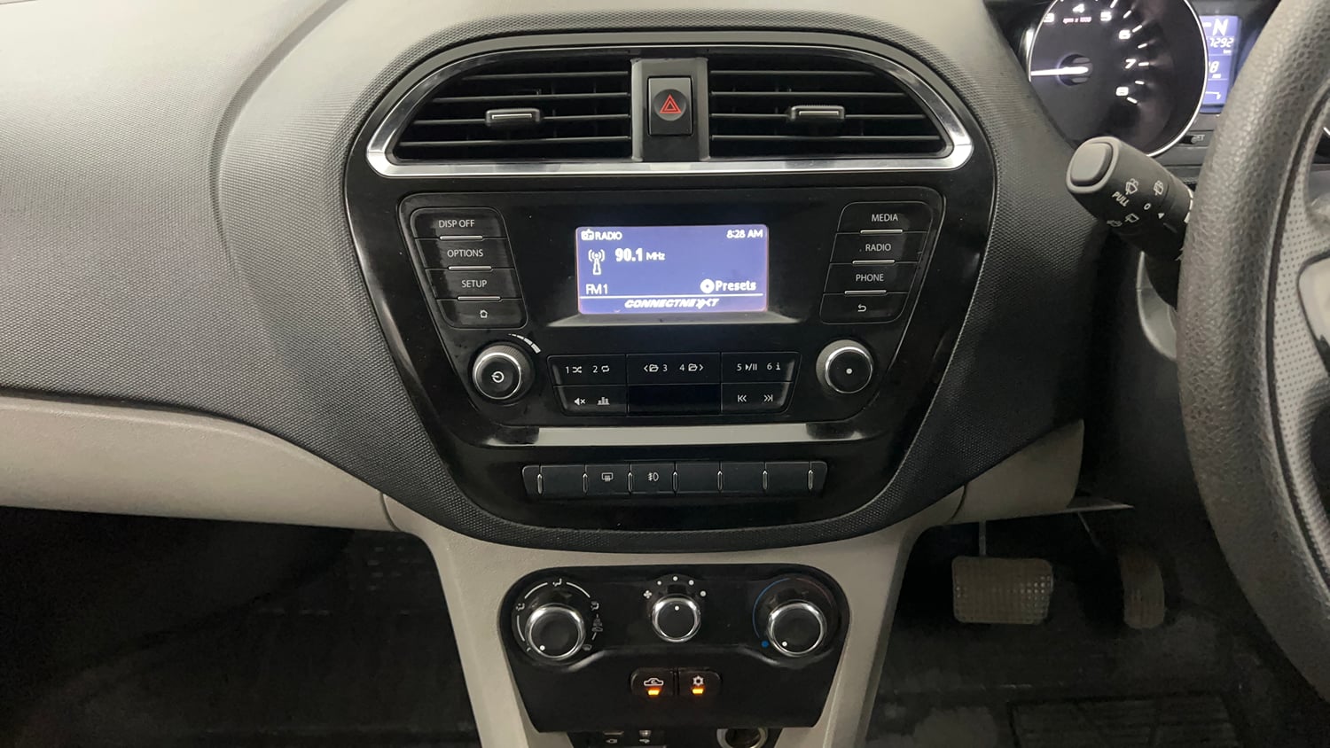 Used 2018 Tata Tiago Revotron XZA Petrol Automatic interior MUSIC SYSTEM & AC CONTROL VIEW
