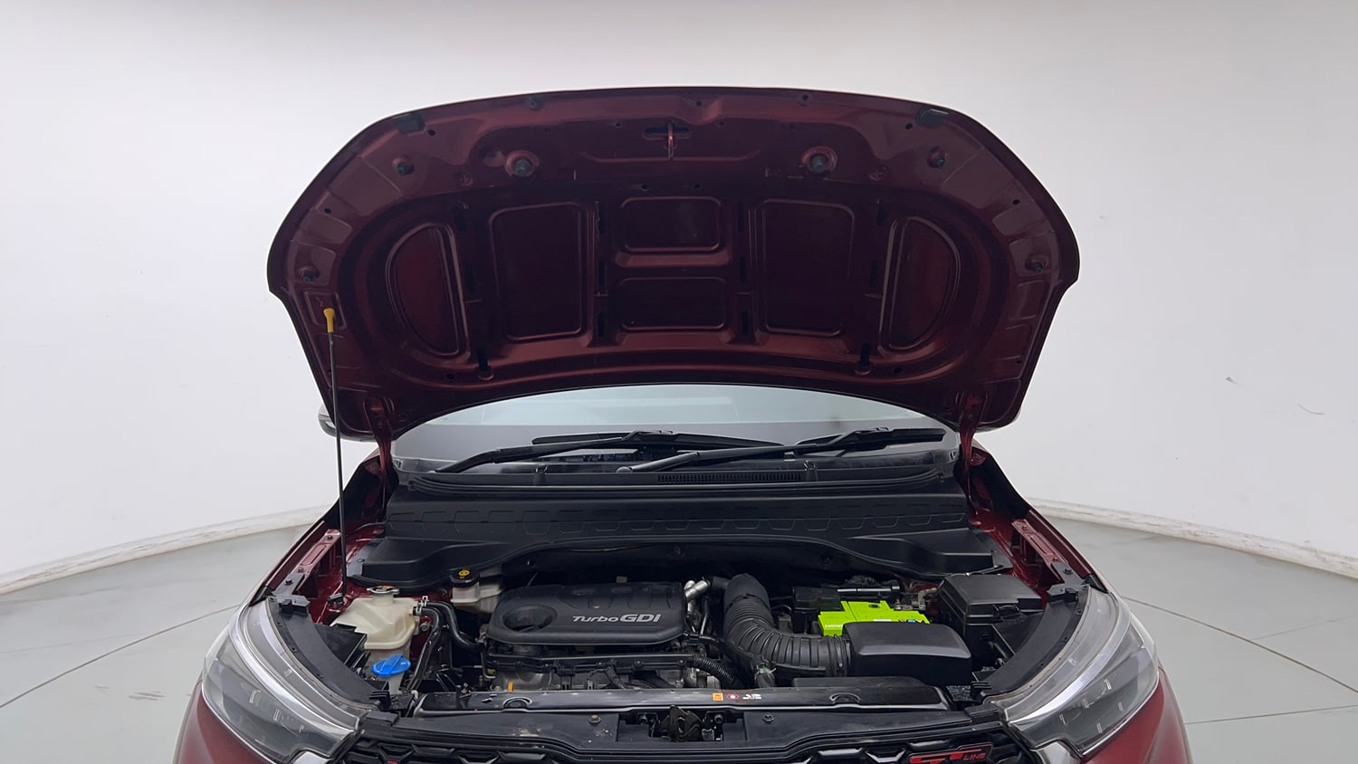 Used 2020 Kia Sonet GTX Plus 1.0 DCT Petrol Automatic engine ENGINE & BONNET OPEN FRONT VIEW