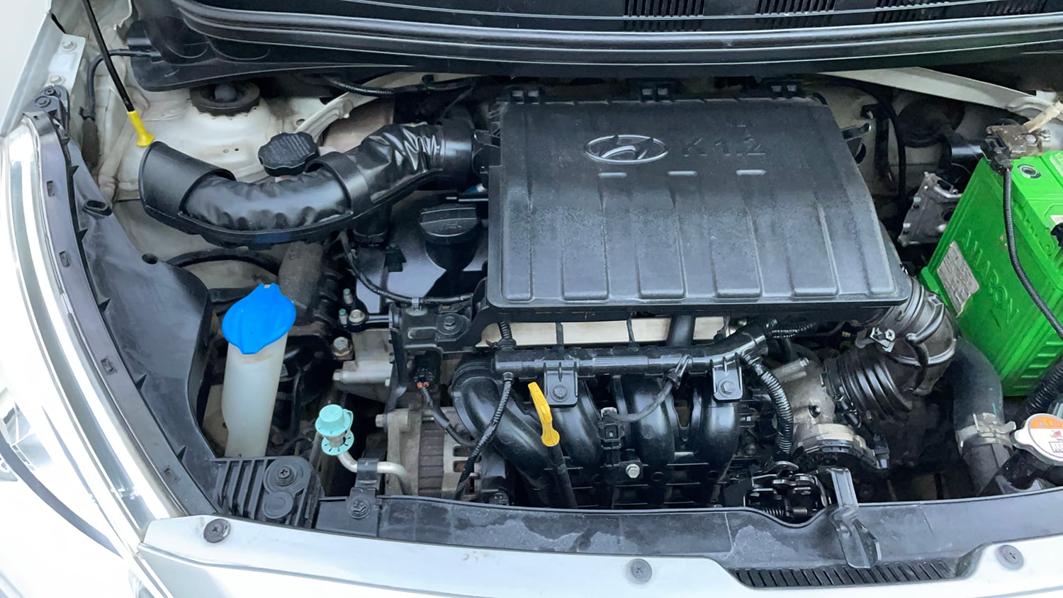 Used 2017 Hyundai Grand i10 Sportz 1.2 Kappa VTVT Petrol Manual engine ENGINE RIGHT SIDE VIEW