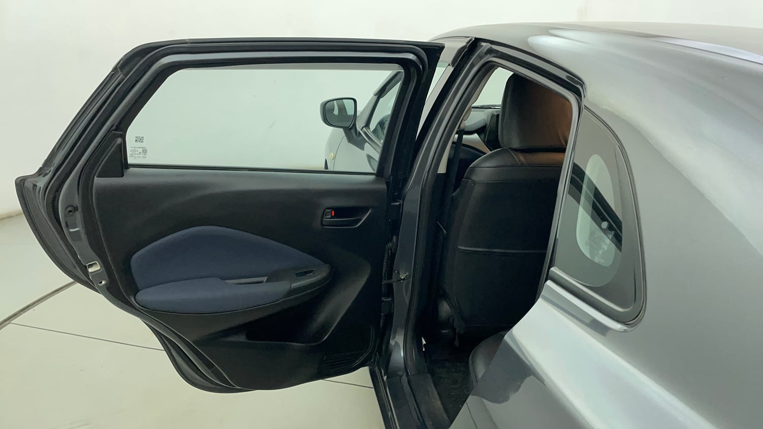 Used 2024 Maruti Suzuki Baleno Sigma MT Petrol Manual interior LEFT REAR DOOR OPEN VIEW
