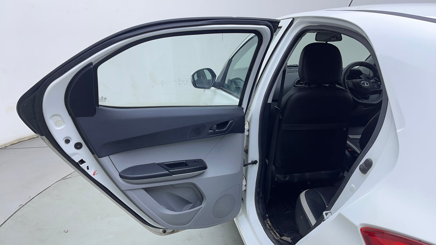 Used 2021 Tata Tiago XT Petrol Manual interior LEFT REAR DOOR OPEN VIEW
