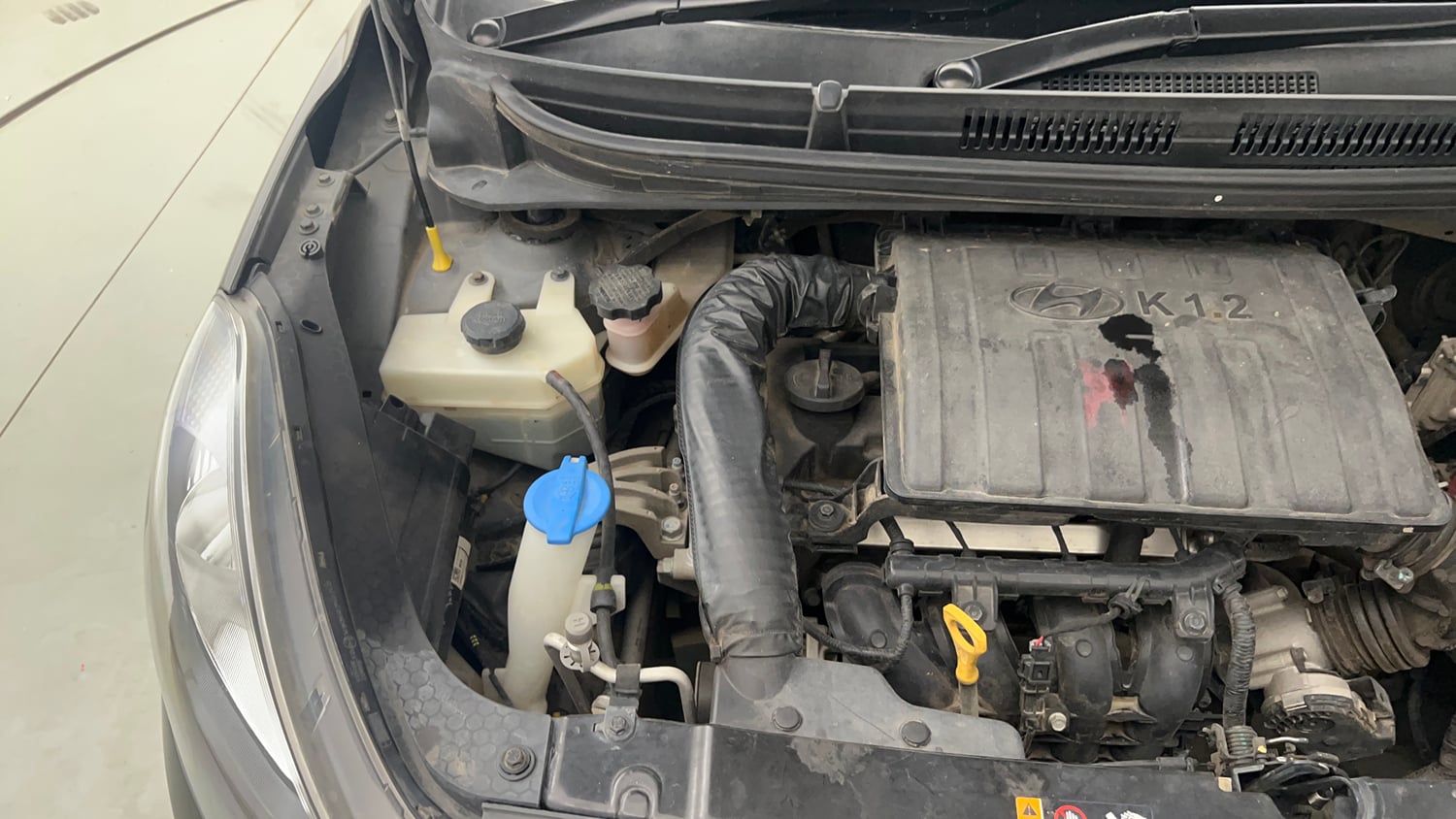 Used 2019 Hyundai Grand i10 Nios Magna AMT 1.2 Kappa VTVT Petrol Automatic engine ENGINE RIGHT SIDE VIEW
