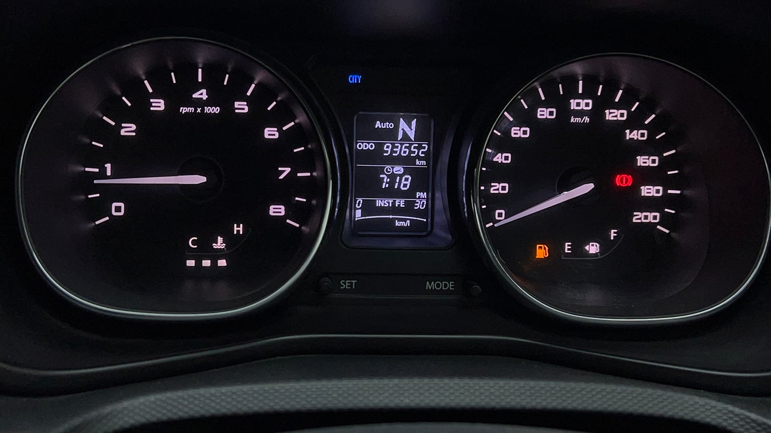 Used 2018 Tata Nexon XZA Plus Petrol Petrol Automatic interior CLUSTERMETER VIEW