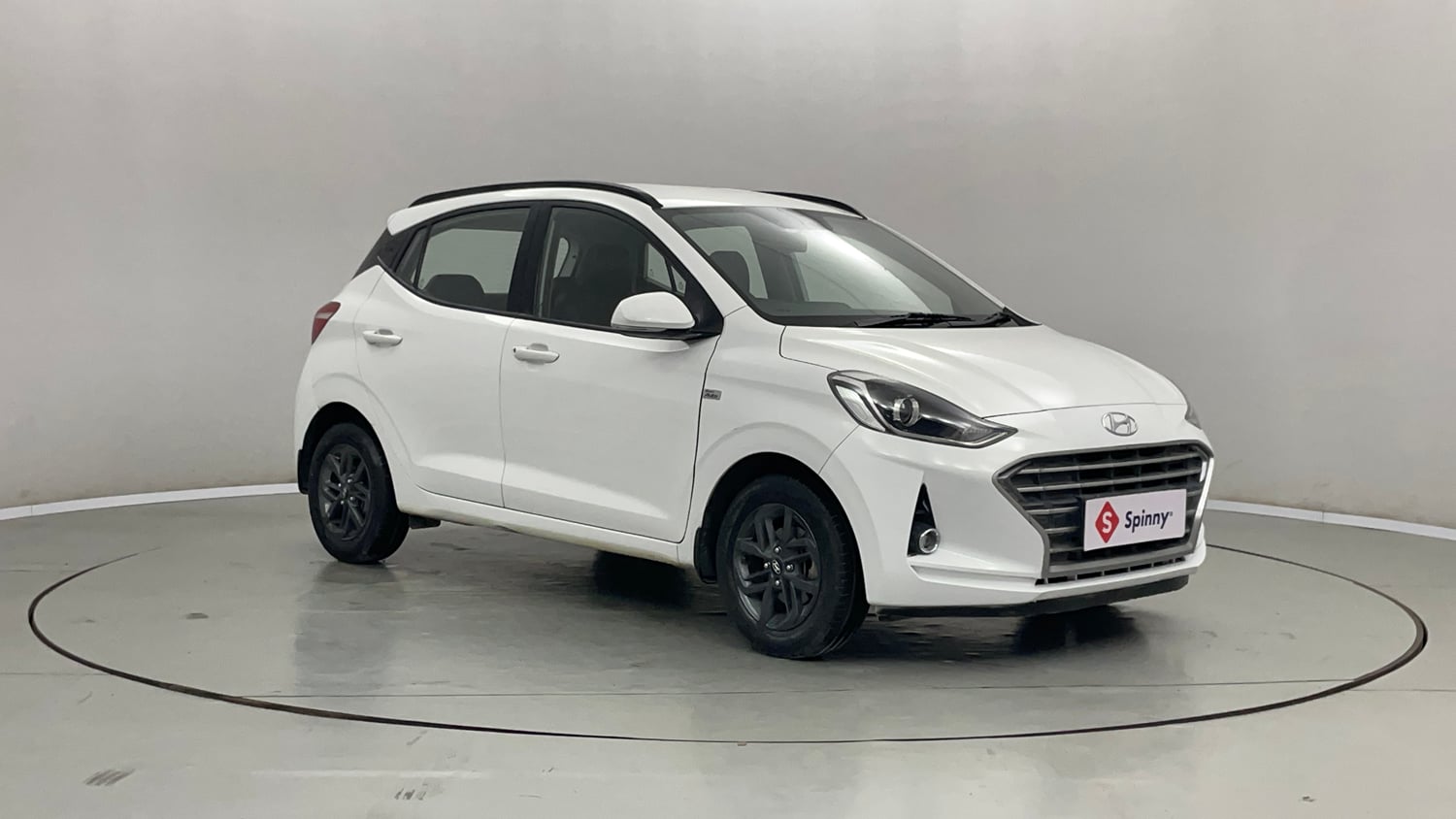 Used 2021 Hyundai Grand i10 Nios Sportz AMT 1.2 Kappa VTVT Petrol Automatic exterior RIGHT FRONT CORNER VIEW