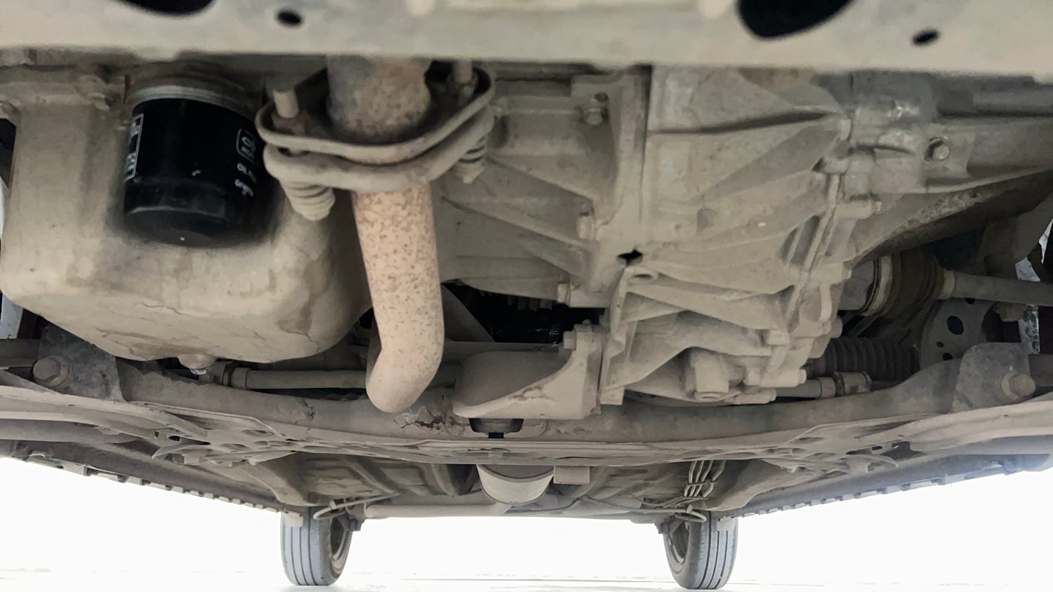 Used 2022 Maruti Suzuki Ignis Delta 1.2 AMT Petrol Automatic extra FRONT LEFT UNDERBODY VIEW