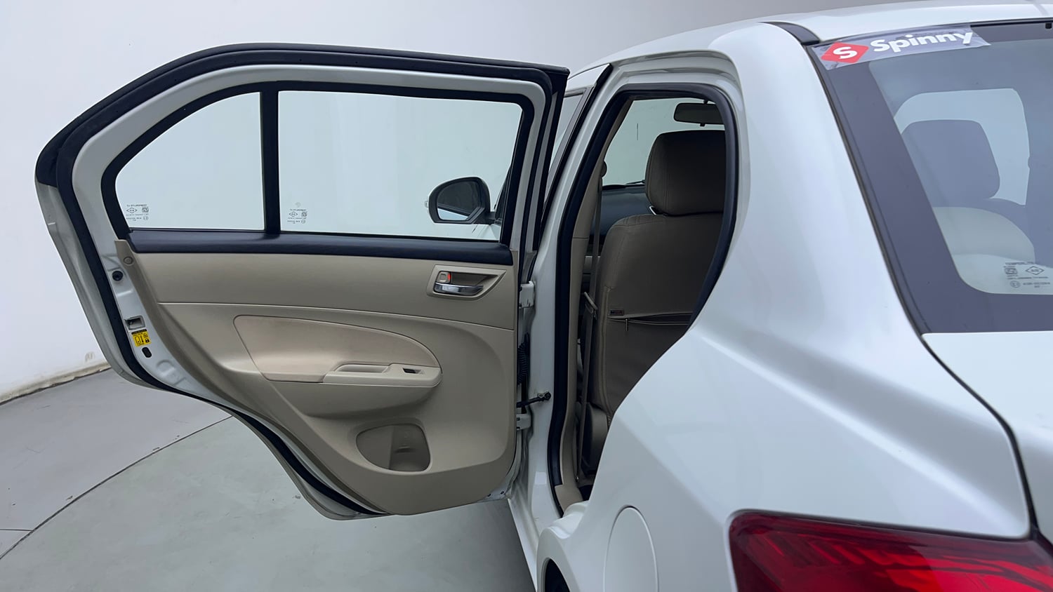 Used 2015 Maruti Suzuki Swift Dzire VXI Petrol Manual interior LEFT REAR DOOR OPEN VIEW