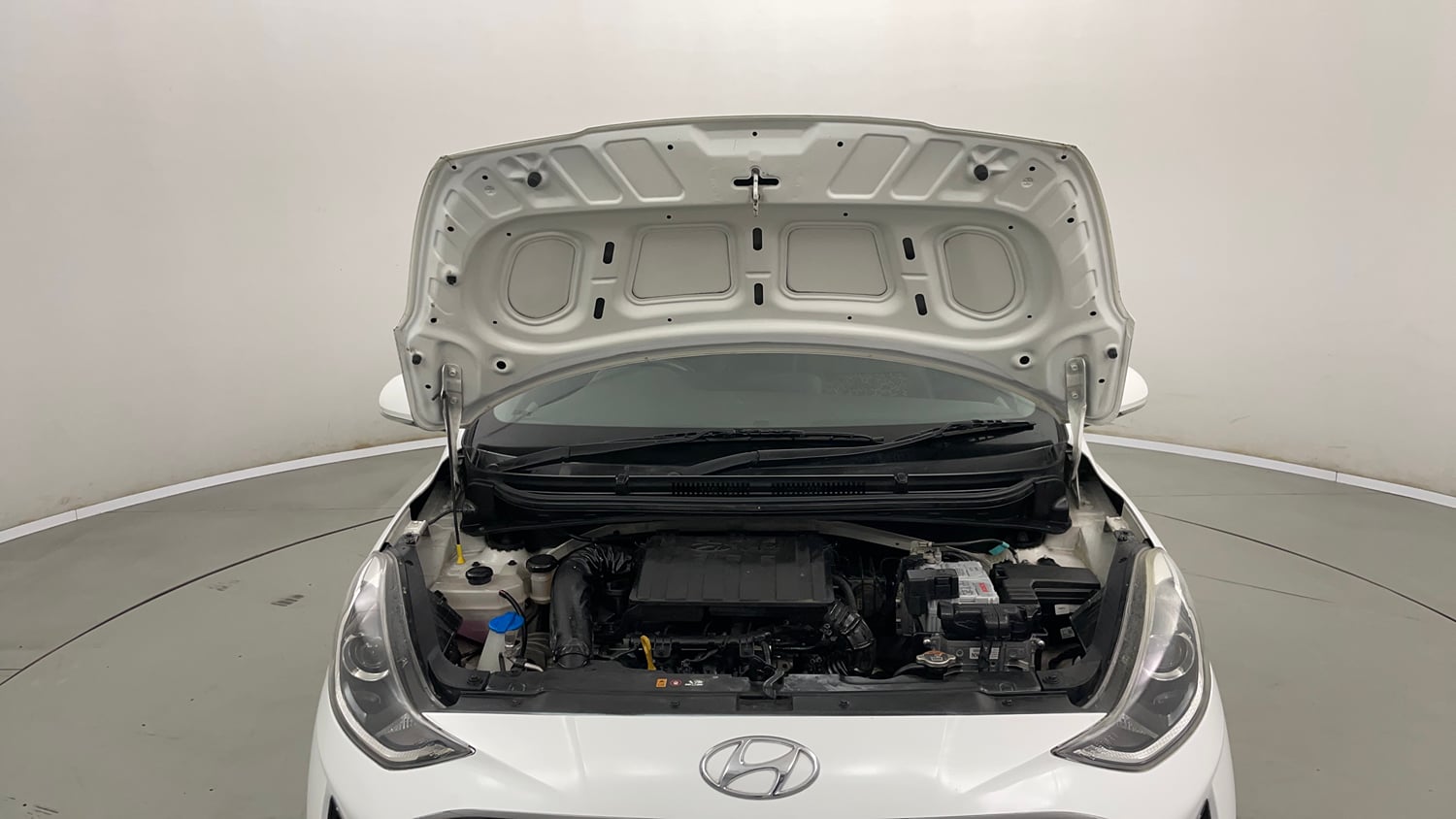 Used 2021 Hyundai Grand i10 Nios Sportz AMT 1.2 Kappa VTVT Petrol Automatic engine ENGINE & BONNET OPEN FRONT VIEW