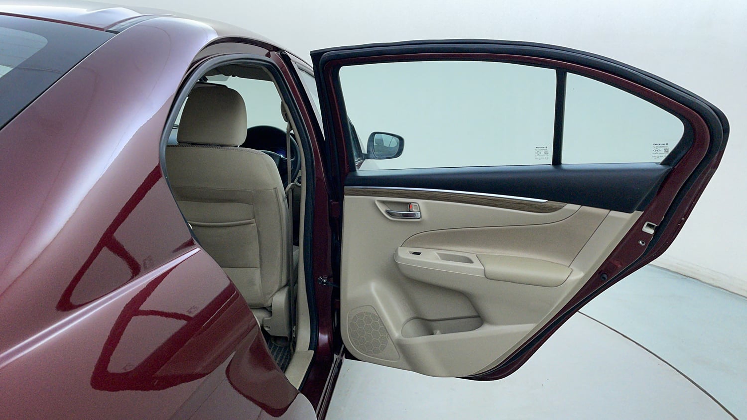 Used 2019 Maruti Suzuki Ciaz Zeta Hybrid 1.5 AT Petrol Automatic interior RIGHT REAR DOOR OPEN VIEW