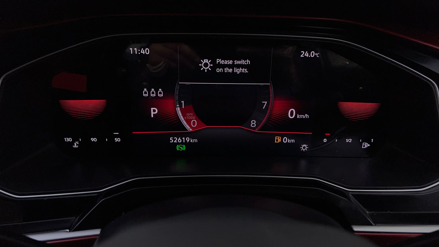 Used 2024 Volkswagen Virtus GT Plus 1.5 TSI EVO DSG Petrol Automatic interior CLUSTERMETER VIEW