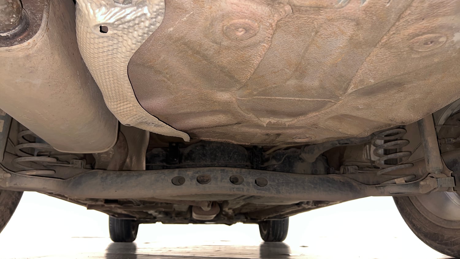 Used 2024 Volkswagen Virtus GT Plus 1.5 TSI EVO DSG Petrol Automatic extra REAR UNDERBODY VIEW (TAKEN FROM REAR)
