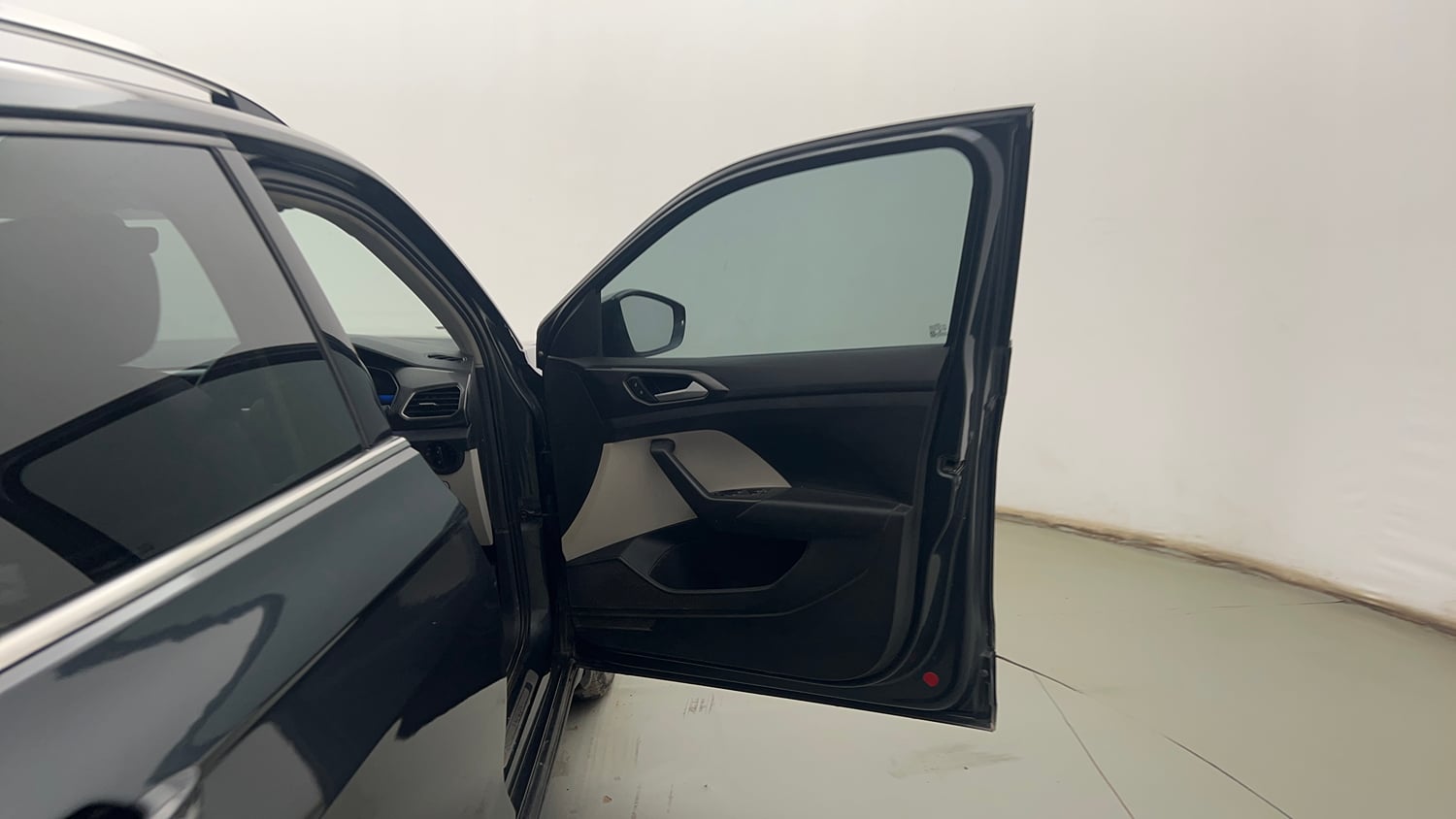 Used 2023 Volkswagen Taigun Topline 1.0 TSI MT Petrol Manual interior RIGHT FRONT DOOR OPEN VIEW