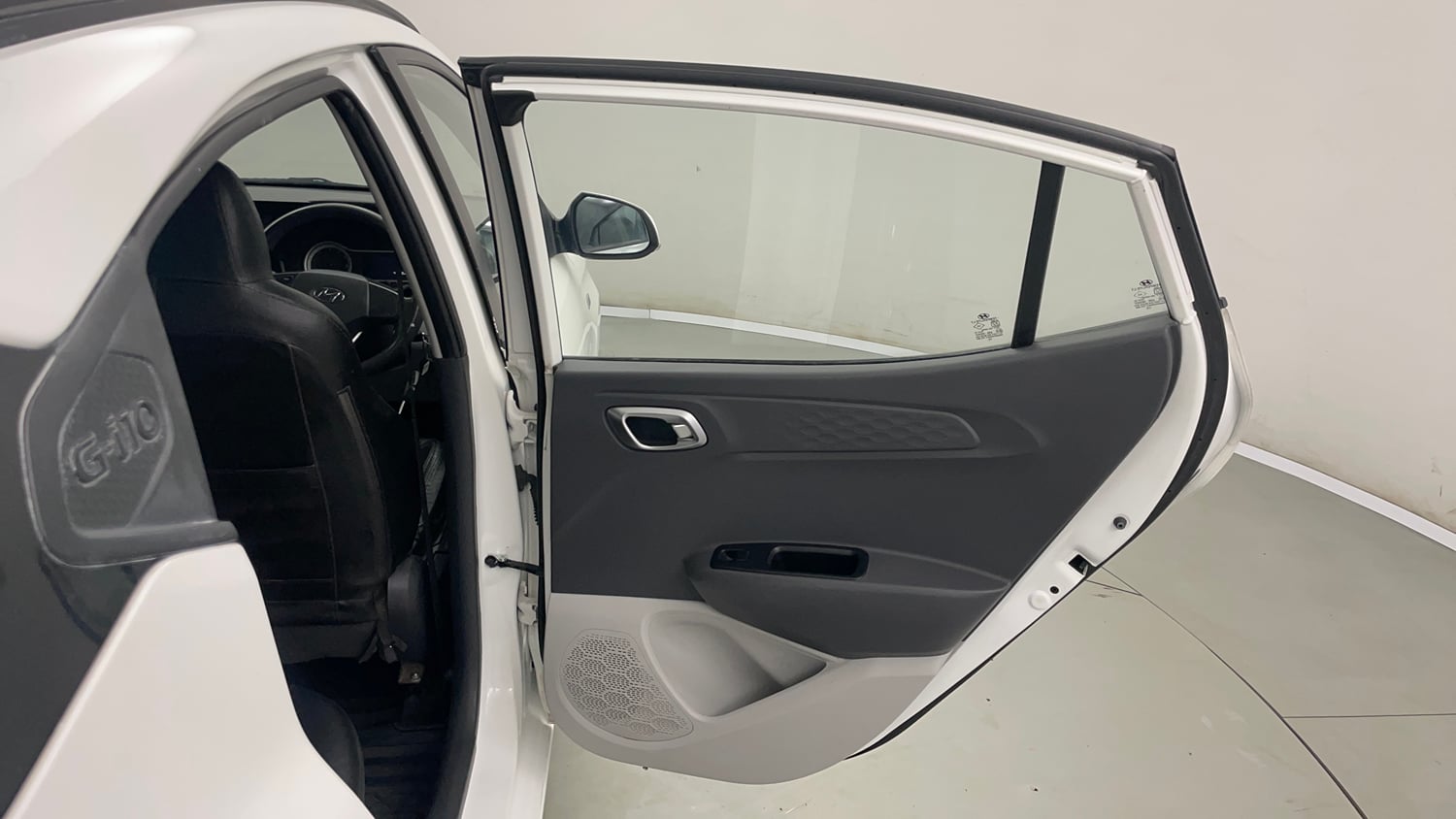 Used 2021 Hyundai Grand i10 Nios Sportz AMT 1.2 Kappa VTVT Petrol Automatic interior RIGHT REAR DOOR OPEN VIEW