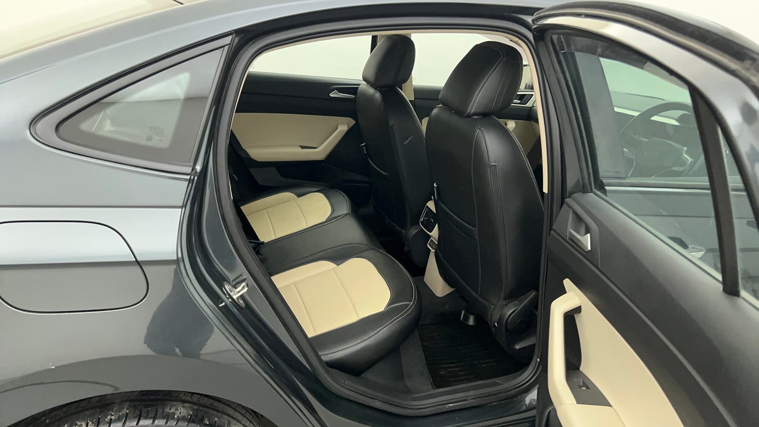 Used 2024 Volkswagen Virtus Highline 1.0 TSI MT Petrol Manual interior RIGHT SIDE REAR DOOR CABIN VIEW
