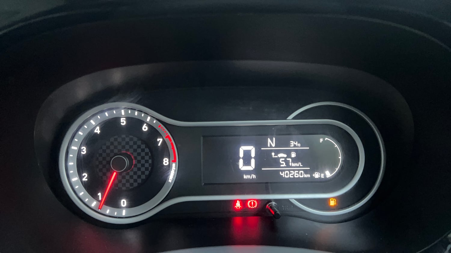 Used 2021 Hyundai Aura SX Plus 1.2 AMT Petrol Petrol Automatic interior CLUSTERMETER VIEW