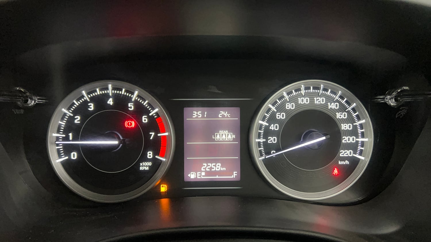 Used 2026 Maruti Suzuki Baleno Sigma MT Petrol Manual interior CLUSTERMETER VIEW