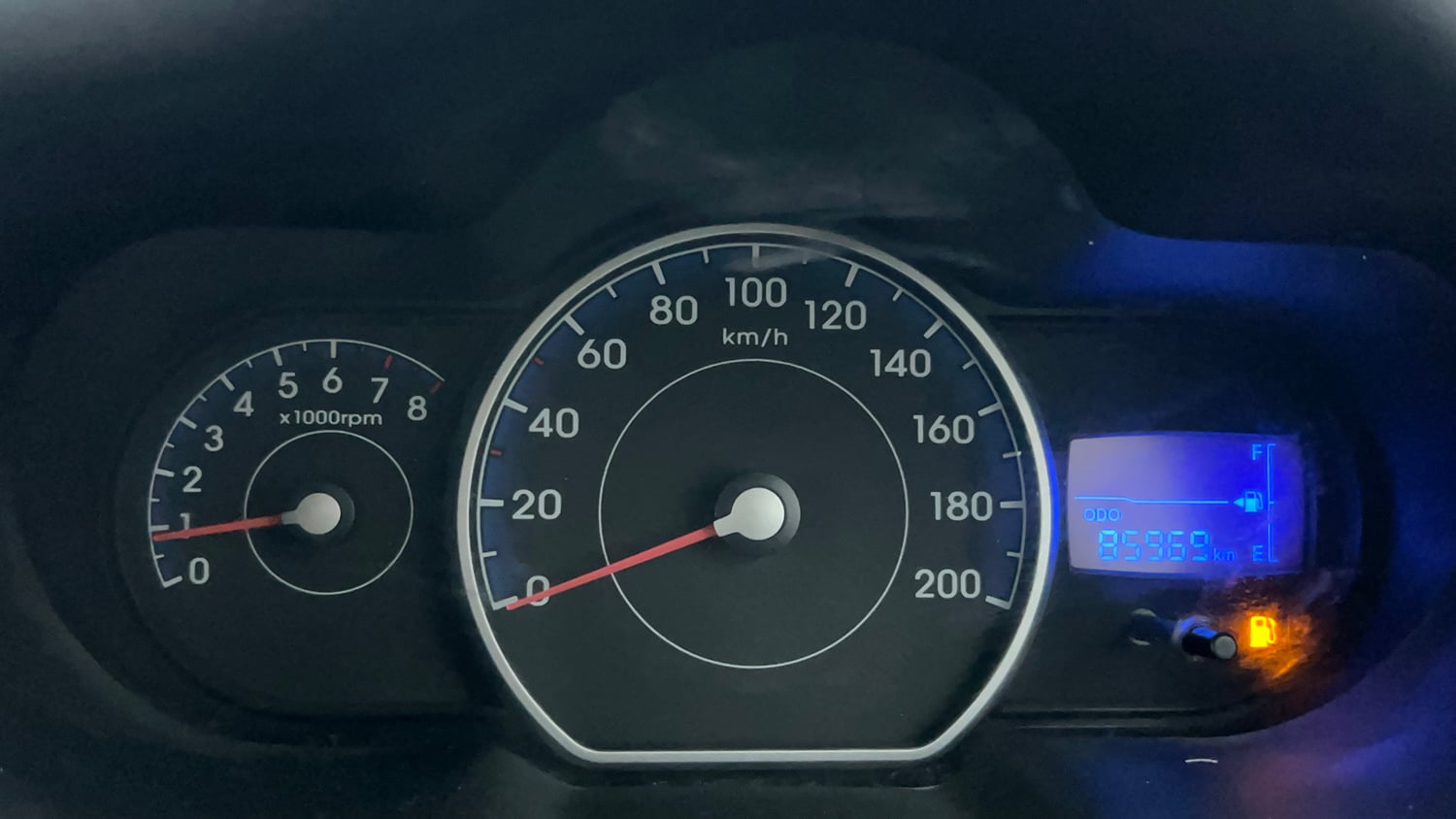 Used 2013 Hyundai i10 Sportz 1.2 Kappa2 Petrol Manual interior CLUSTERMETER VIEW