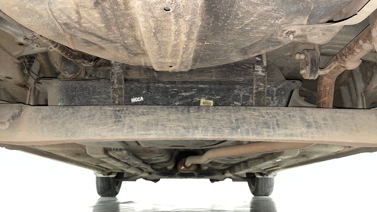 Used 2017 Hyundai Grand i10 Sportz 1.2 Kappa VTVT Petrol Manual extra REAR UNDERBODY VIEW (TAKEN FROM REAR)