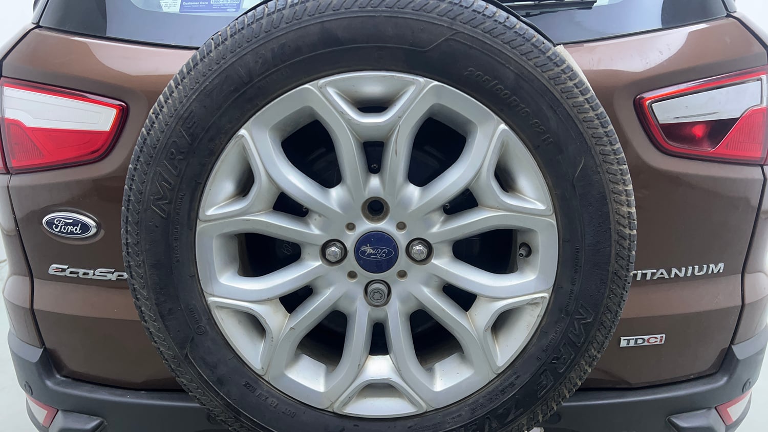 Used 2016 Ford EcoSport Titanium 1.5L TDCi Diesel Manual tyres SPARE TYRE VIEW