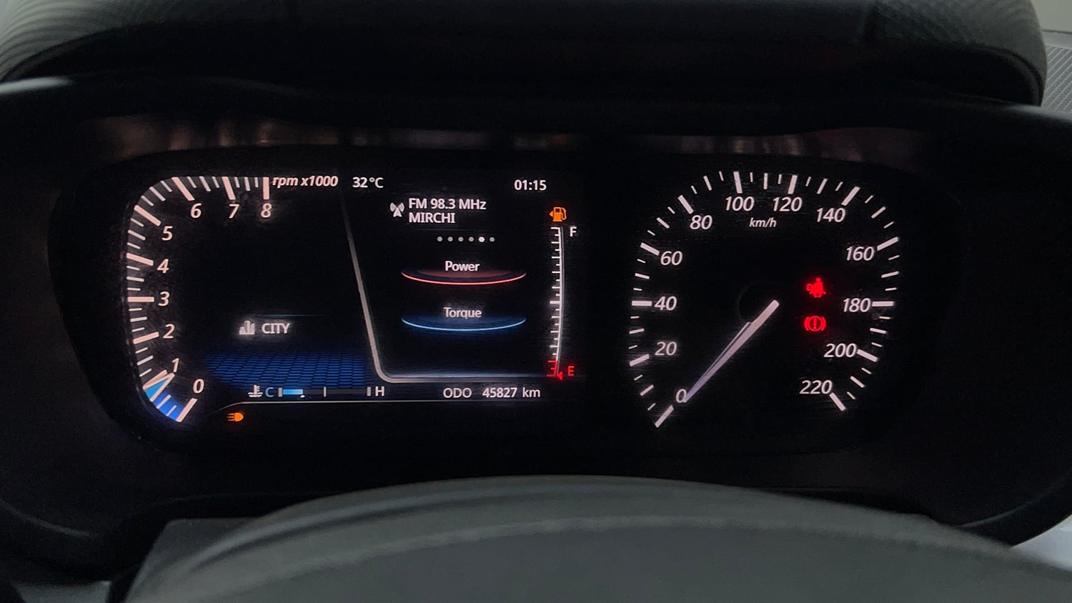 Used 2021 Tata Altroz XZ Petrol Petrol Manual interior CLUSTERMETER VIEW