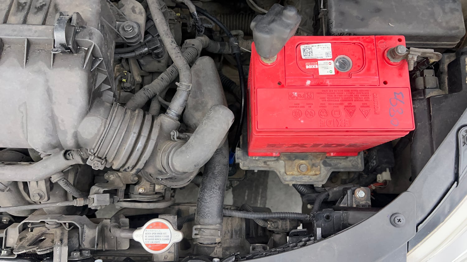 Used 2013 Hyundai i10 Sportz 1.2 Kappa2 Petrol Manual engine ENGINE LEFT SIDE VIEW