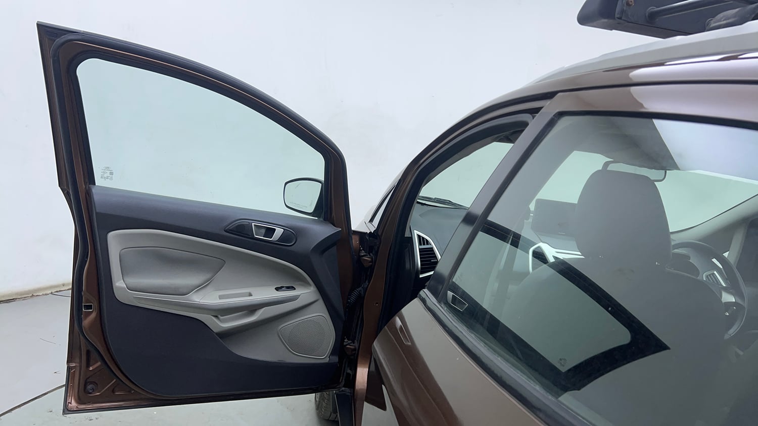 Used 2016 Ford EcoSport Titanium 1.5L TDCi Diesel Manual interior LEFT FRONT DOOR OPEN VIEW