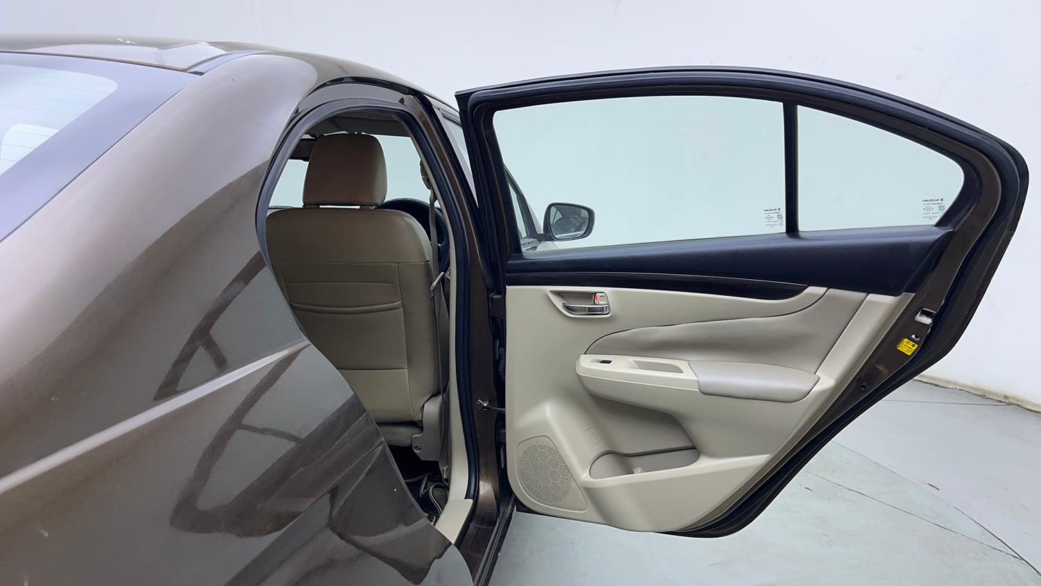 Used 2017 Maruti Suzuki Ciaz ZXI+ Petrol Manual interior RIGHT REAR DOOR OPEN VIEW