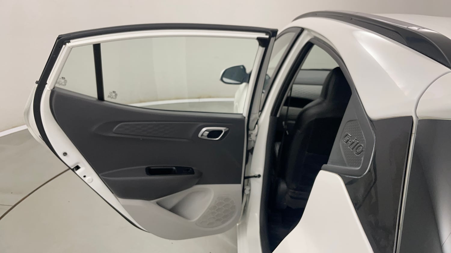 Used 2021 Hyundai Grand i10 Nios Sportz AMT 1.2 Kappa VTVT Petrol Automatic interior LEFT REAR DOOR OPEN VIEW