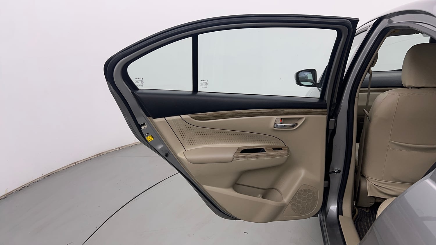 Used 2019 Maruti Suzuki Ciaz Delta Hybrid 1.5 AT Petrol Automatic interior LEFT REAR DOOR OPEN VIEW