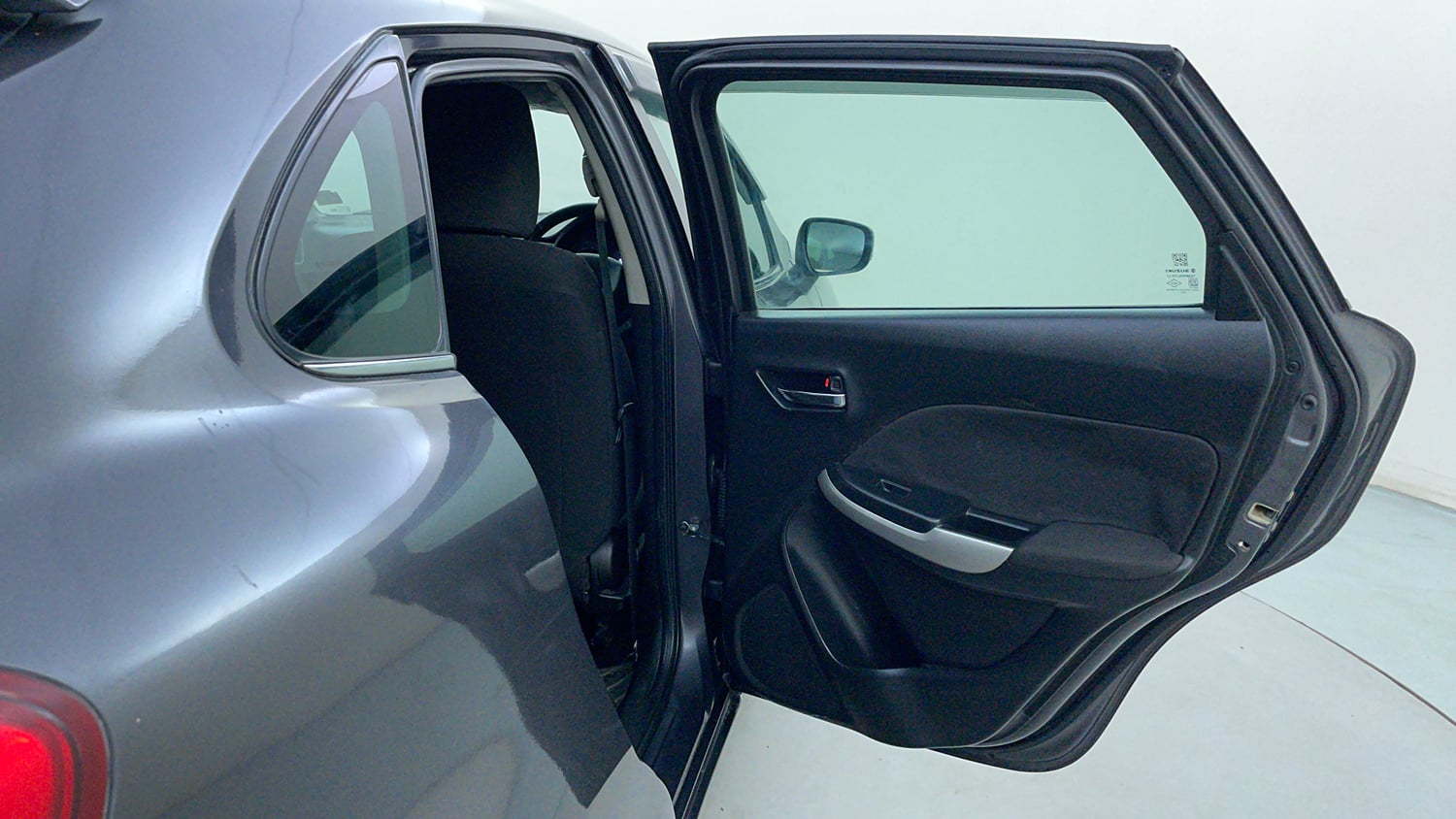 Used 2016 Maruti Suzuki Baleno Zeta 1.2 Petrol Manual interior RIGHT REAR DOOR OPEN VIEW