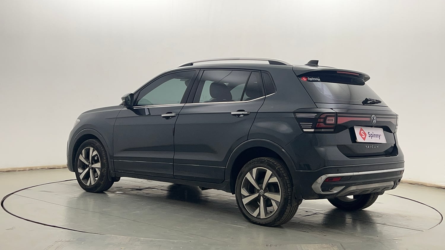 Used 2023 Volkswagen Taigun Topline 1.0 TSI MT Petrol Manual exterior LEFT REAR CORNER VIEW