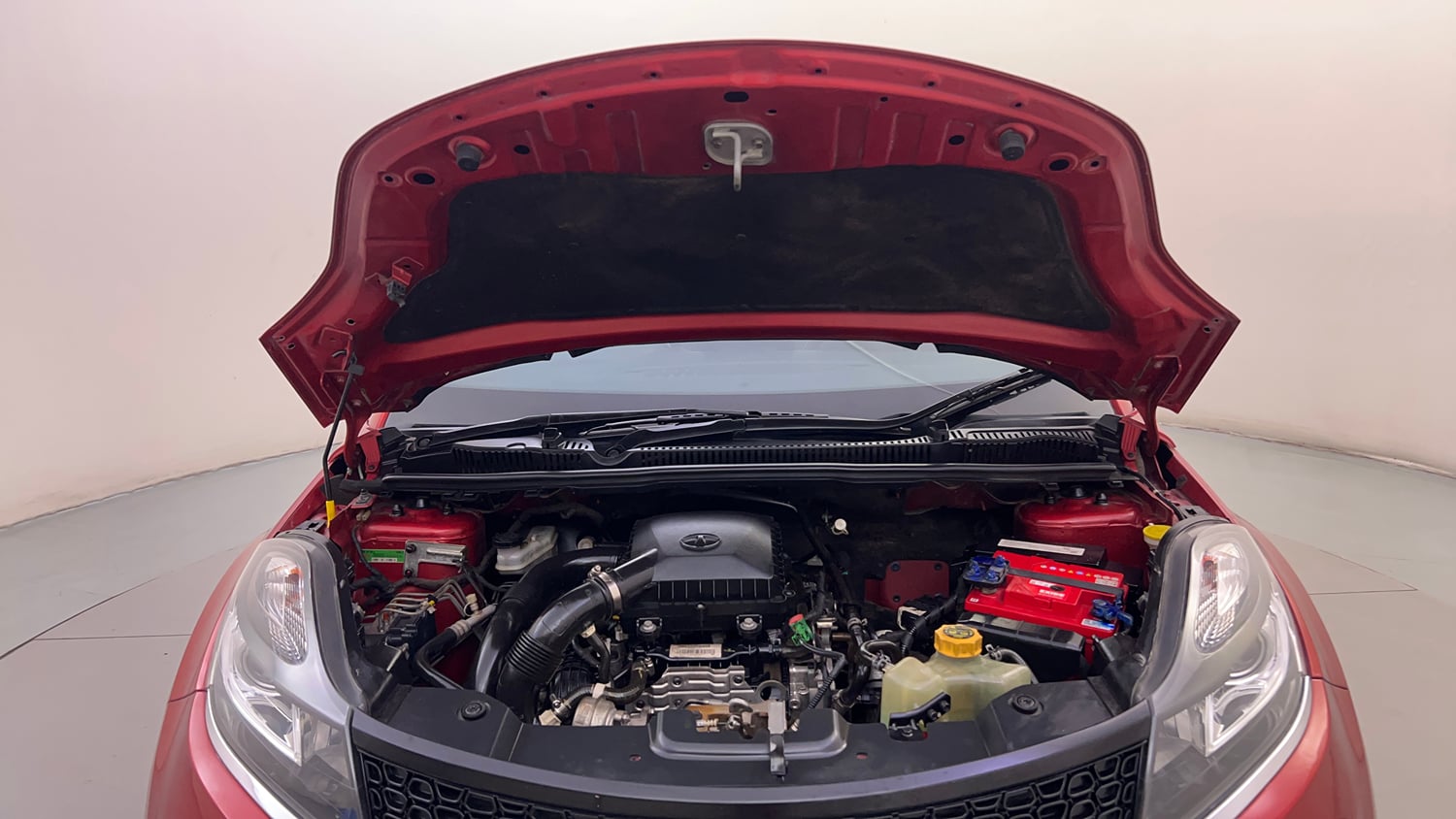 Used 2019 Tata Nexon XZA Plus Petrol Petrol Automatic engine ENGINE & BONNET OPEN FRONT VIEW