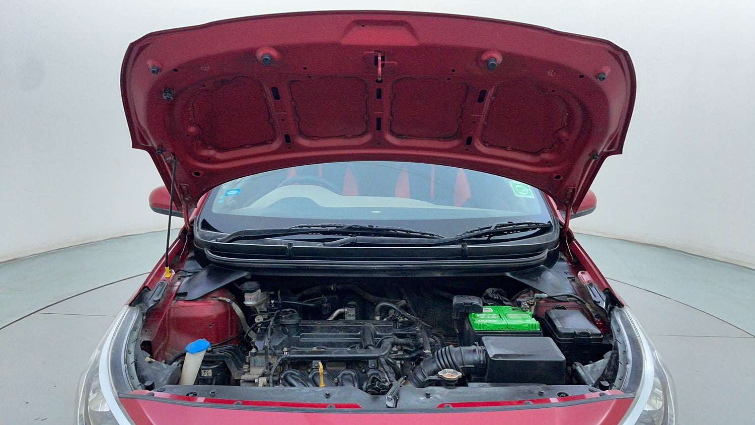 Used 2015 Hyundai Elite i20 Magna 1.2 Petrol Manual engine ENGINE & BONNET OPEN FRONT VIEW
