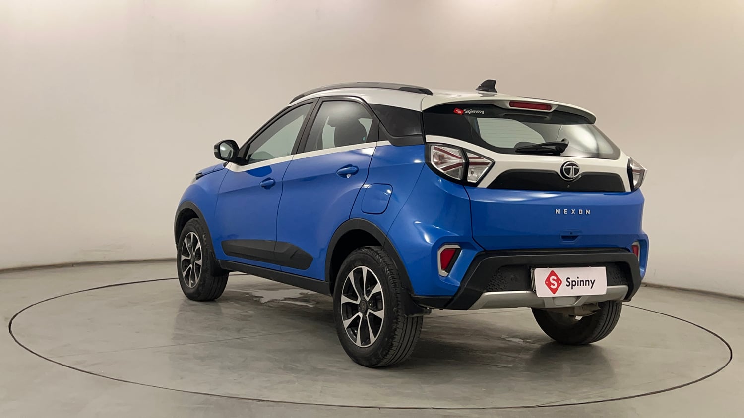 Used 2020 Tata Nexon XZA Plus (O) Dual Tone Petrol Automatic exterior LEFT REAR CORNER VIEW