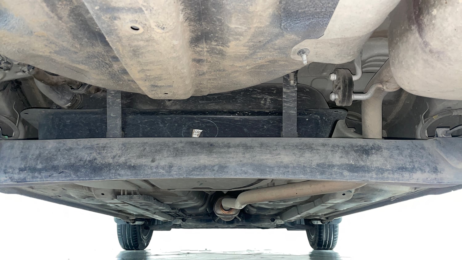 Used 2021 Hyundai Grand i10 Nios Sportz AMT 1.2 Kappa VTVT Petrol Automatic extra REAR UNDERBODY VIEW (TAKEN FROM REAR)