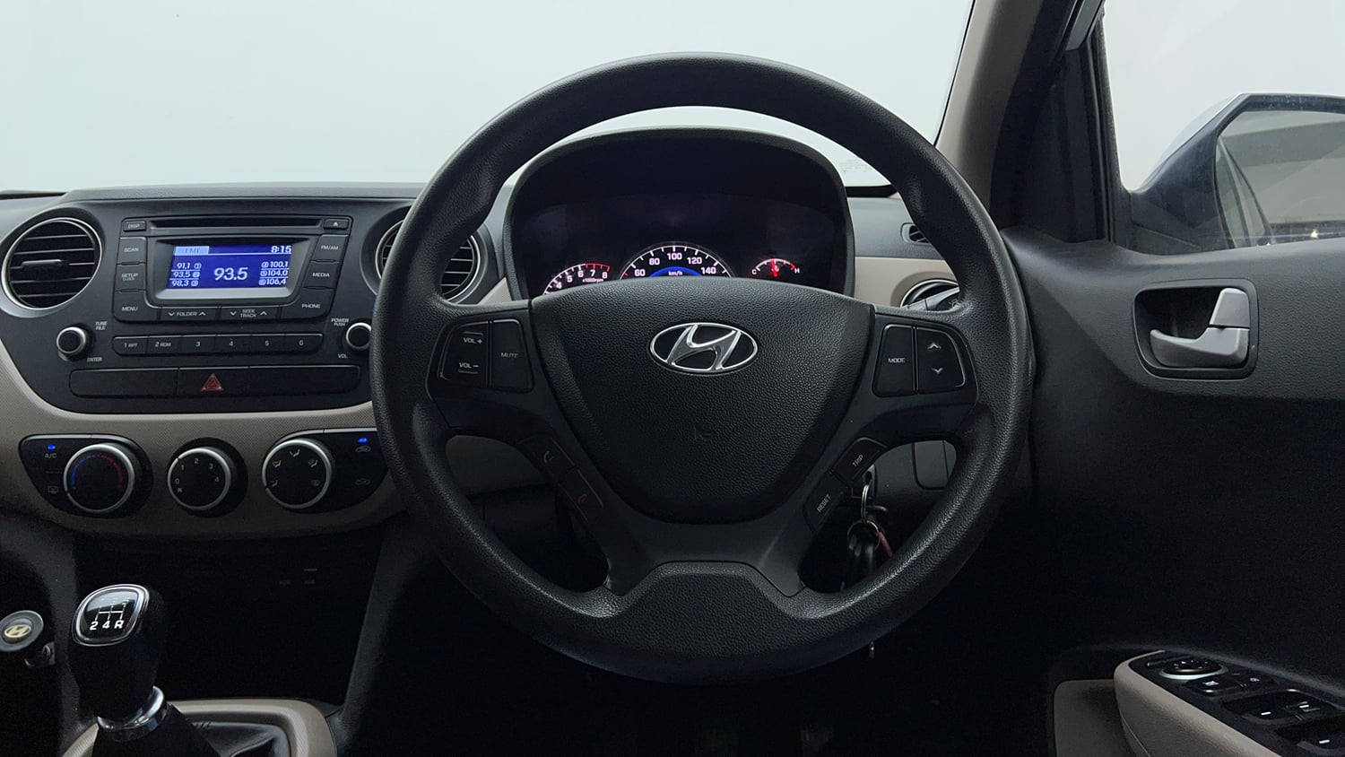 Used 2015 Hyundai Grand i10 Sportz 1.2 Kappa VTVT Petrol Manual interior STEERING VIEW
