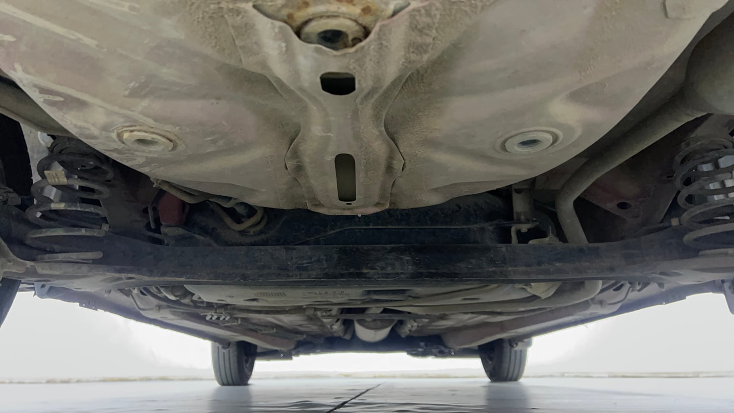 Used 2019 Maruti Suzuki Dzire VXi Petrol Manual extra REAR UNDERBODY VIEW (TAKEN FROM REAR)