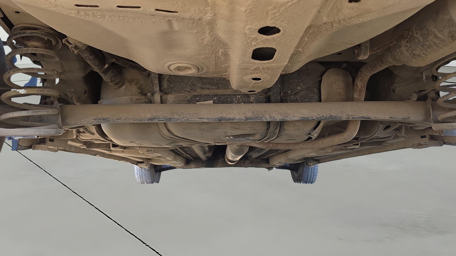 Used 2016 Maruti Suzuki Swift Dzire VXI Petrol Manual extra REAR UNDERBODY VIEW (TAKEN FROM REAR)
