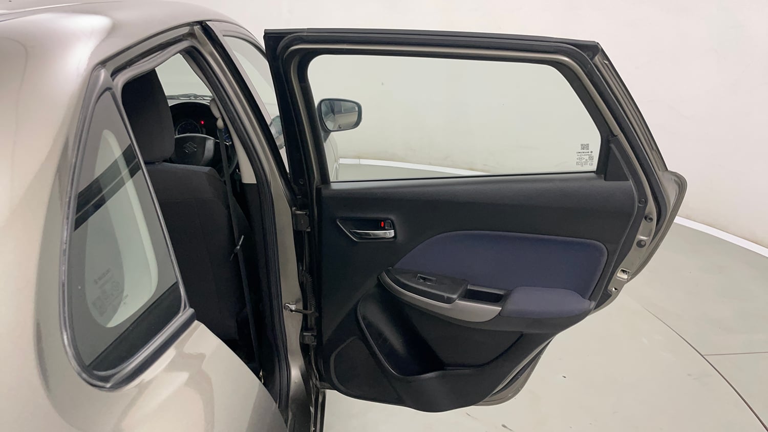 Used 2019 Maruti Suzuki Baleno Delta Petrol Manual interior RIGHT REAR DOOR OPEN VIEW