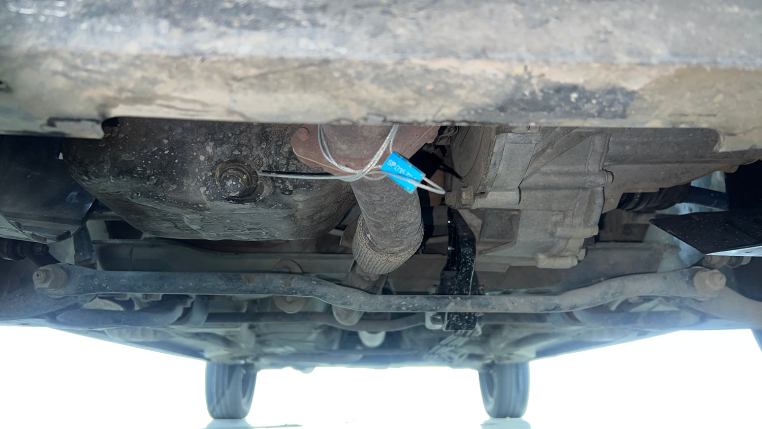 Used 2021 Tata Tiago XZ CNG( Outside Fitted ) Cng Manual extra FRONT LEFT UNDERBODY VIEW