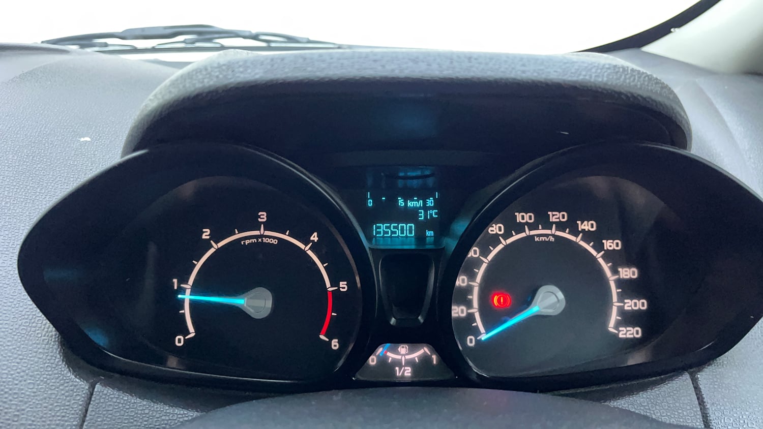 Used 2017 Ford EcoSport Trend+ 1.5L TDCi Diesel Manual interior CLUSTERMETER VIEW