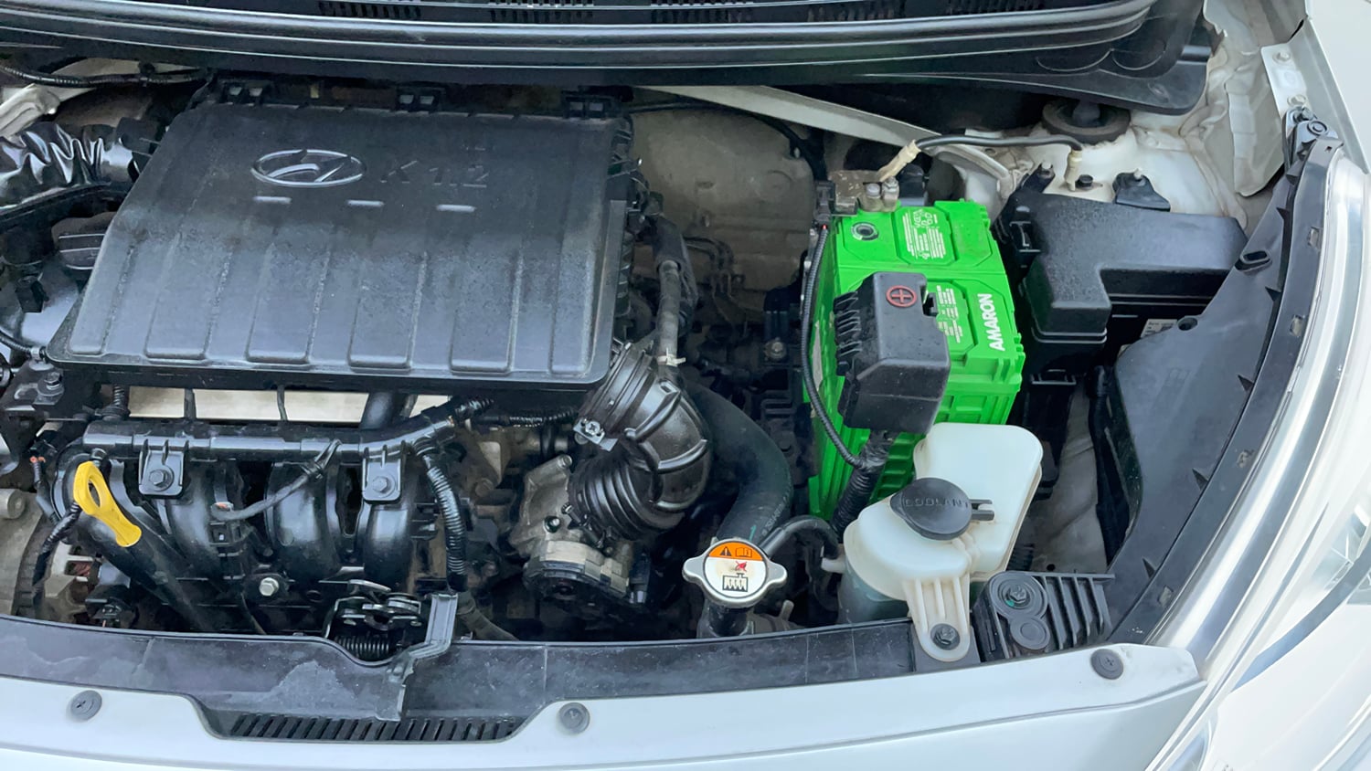 Used 2017 Hyundai Grand i10 Sportz 1.2 Kappa VTVT Petrol Manual engine ENGINE LEFT SIDE VIEW