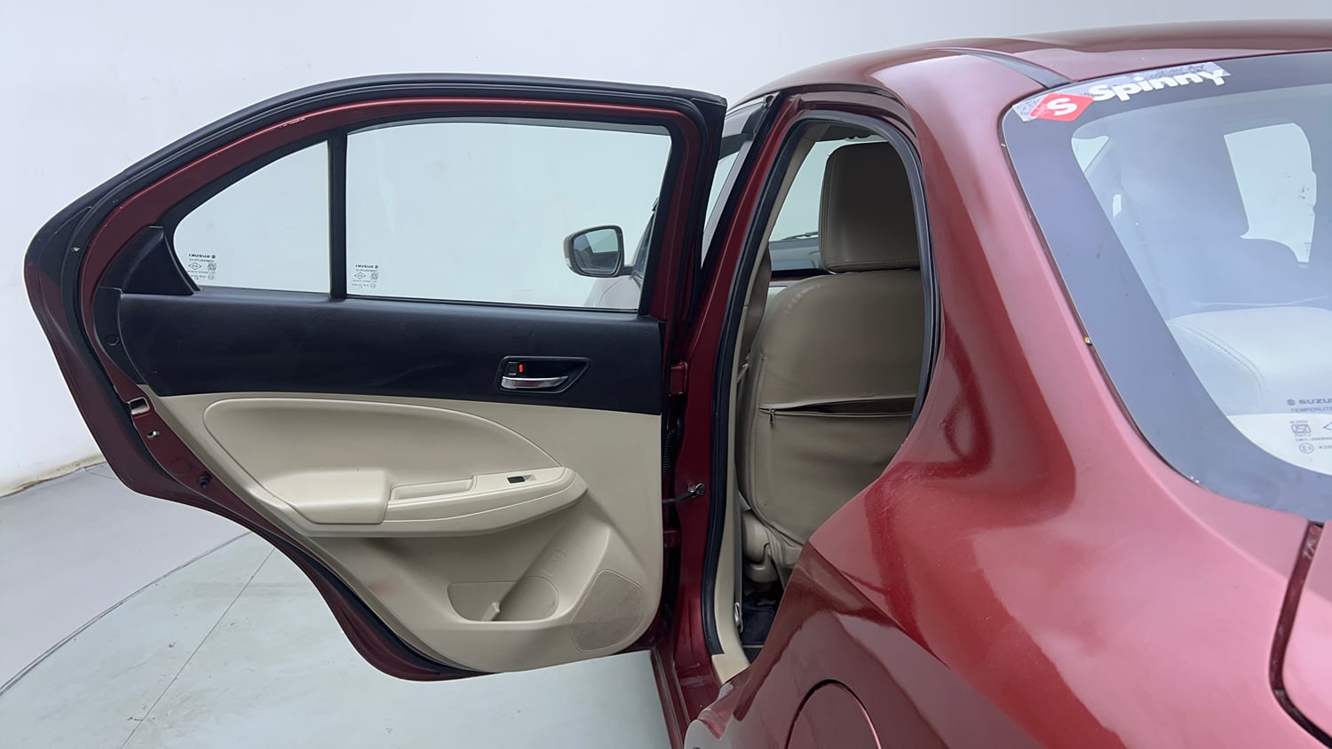 Used 2019 Maruti Suzuki Dzire VXi Petrol Manual interior LEFT REAR DOOR OPEN VIEW