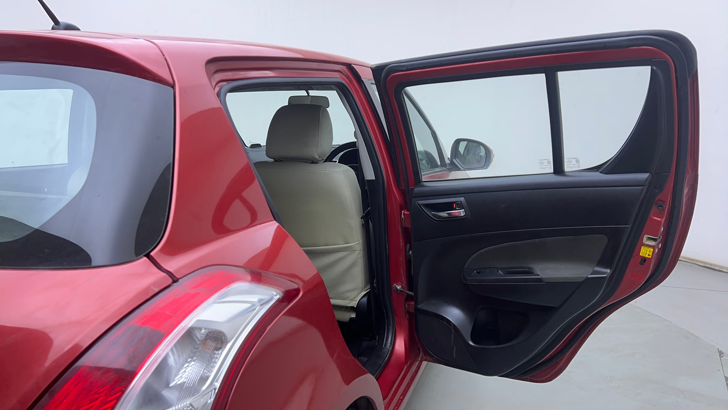 Used 2014 Maruti Suzuki Swift VXi Petrol Manual interior RIGHT REAR DOOR OPEN VIEW
