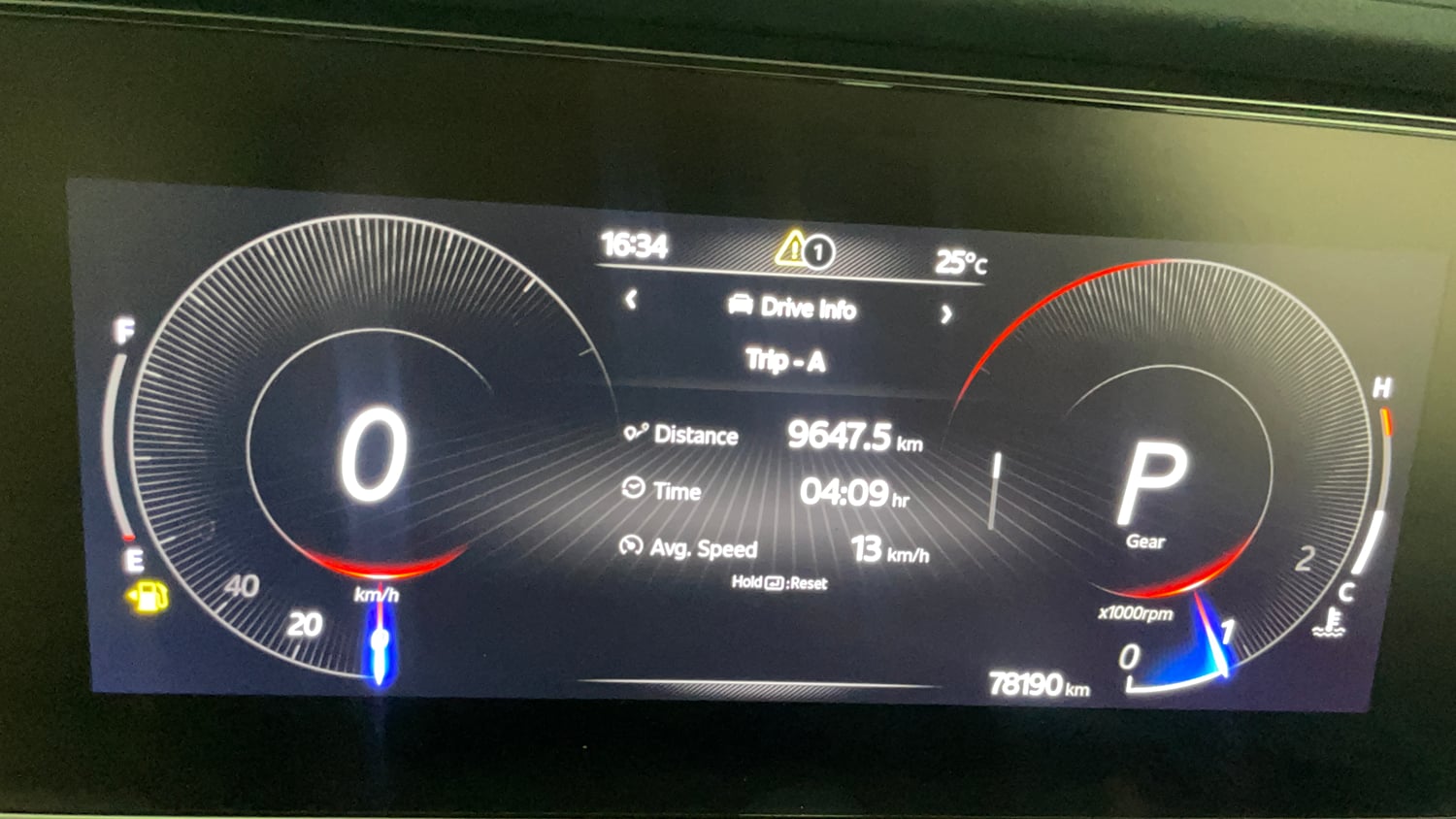 Used 2022 Mahindra XUV700 AX 5 Petrol AT 5 STR Petrol Automatic interior CLUSTERMETER VIEW